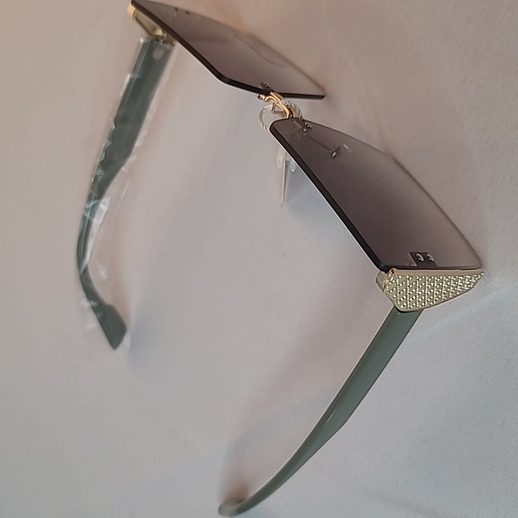 NWT Fe Noel X Target Dark Olive Metallic Swimsuit + NWT The Day Fashion Sunglass - Picture 5 of 16